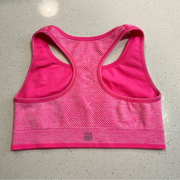 Victoria's Secret VSX | Reversible Racerback Seamless Sports Bra Hot Pink Small - Picture 5 of 5